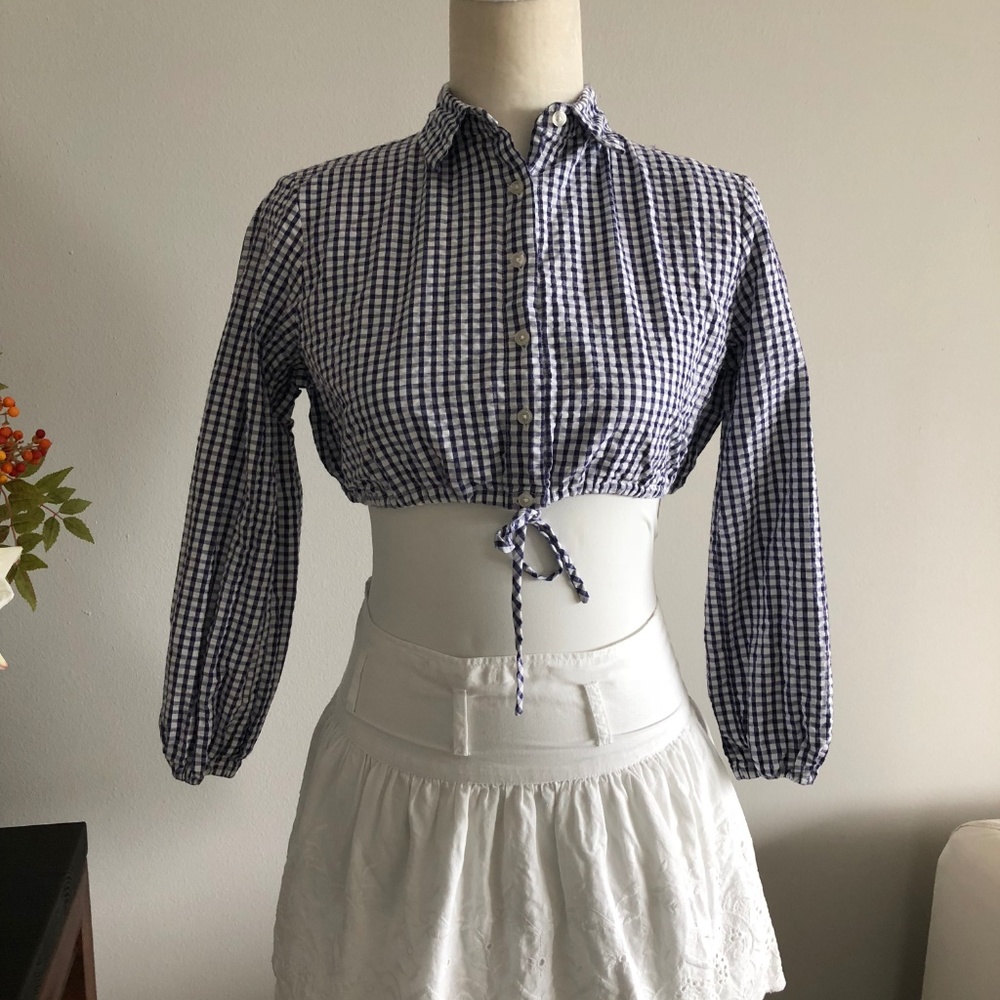 NWOT LISA MARIE FERNANDEZ crop top, size 1 = XS